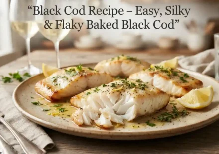 Black Cod Recipe