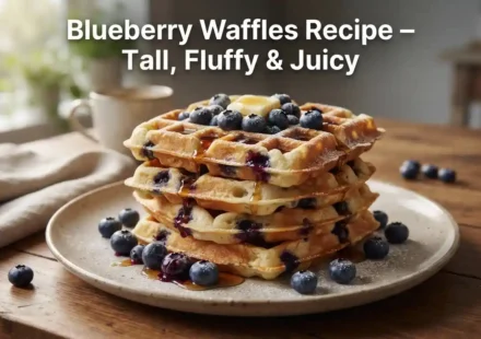 Blueberry Waffles Recipe