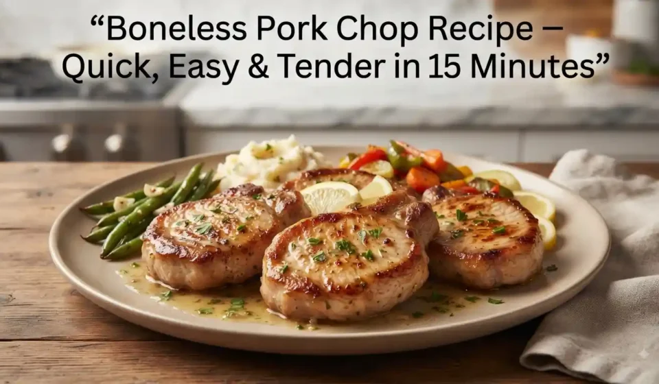 Boneless Pork Chop Recipe