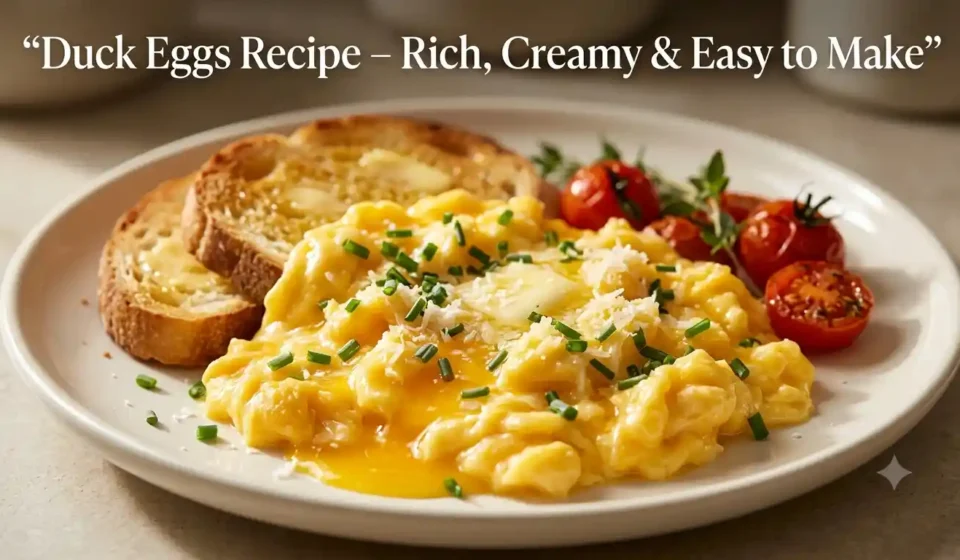 Duck Eggs Recipe