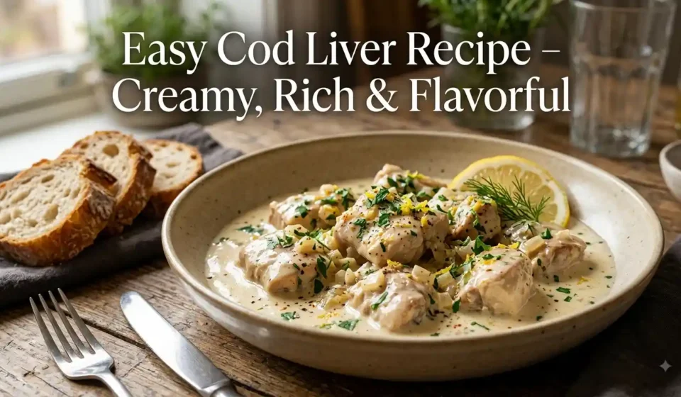 Easy Cod Liver Recipe – Creamy, Rich & Flavorful