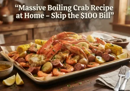 Massive Boiling Crab Recipe at Home