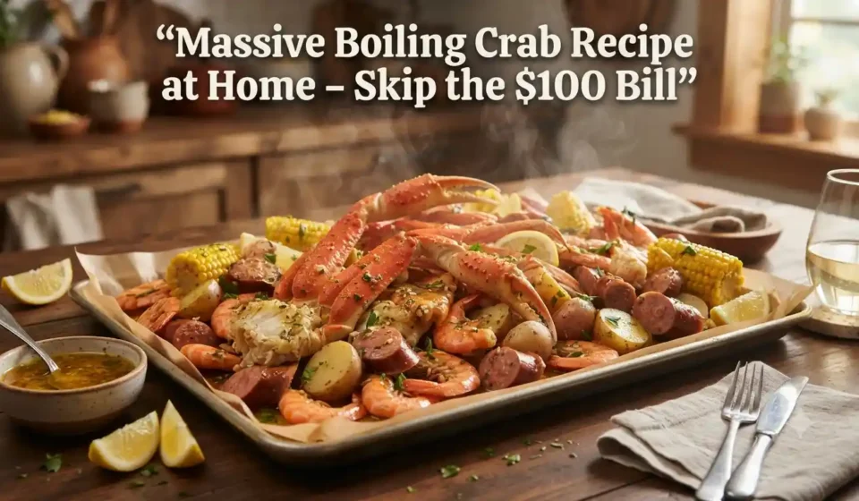 Massive Boiling Crab Recipe at Home