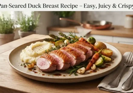 Pan-Seared Duck Breast Recipe – Easy, Juicy & Crispy