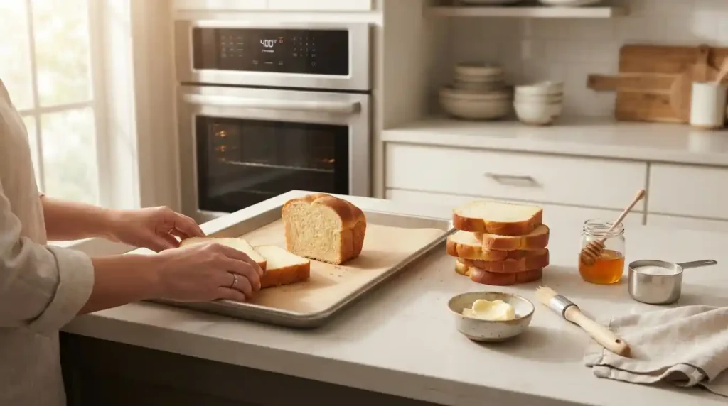 Honey Toast Recipe – Crispy, Caramelized & Buttery