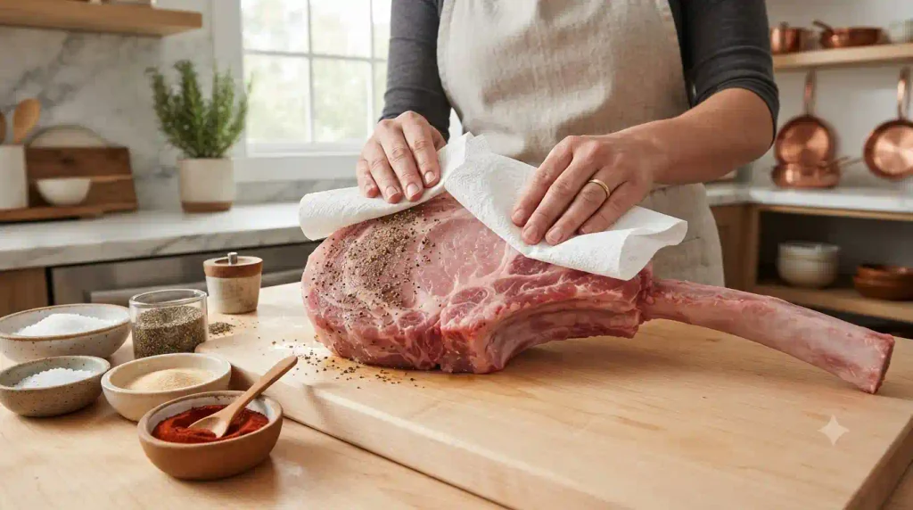 Tomahawk Pork Chop Recipe – Foolproof, Juicy & Epic