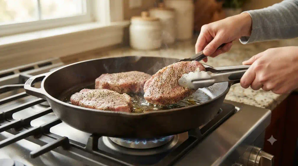 Pork Steak Recipe – Garlic Butter, Juicy & Tender