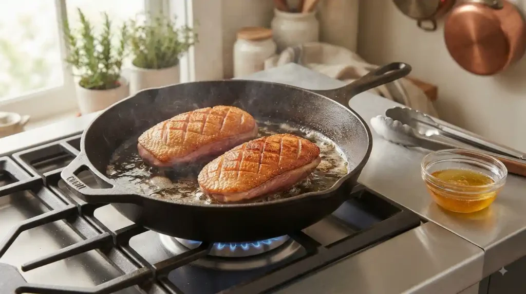 Pan-Seared Duck Breast Recipe – Easy, Juicy & Crispy Pan-Seared Duck Breast Recipe – Easy, Juicy & Crispy