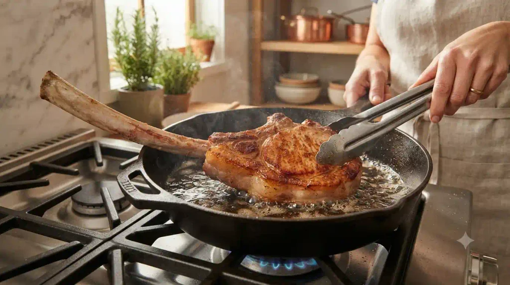 Tomahawk Pork Chop Recipe – Foolproof, Juicy & Epic