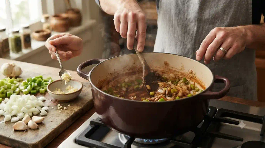 Easy Thick and Dark Sausage Gumbo Recipe Easy Thick and Dark Sausage Gumbo Recipe