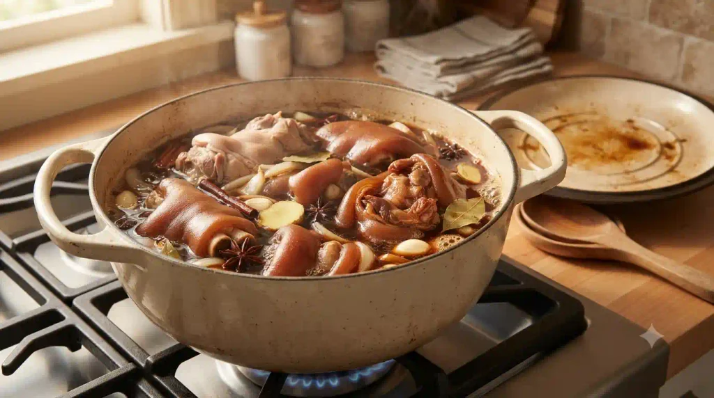 Pork Feet Recipe – Tender, Sticky & Liquid Gold Sauce Pork Feet Recipe – Tender, Sticky & Liquid Gold Sauce