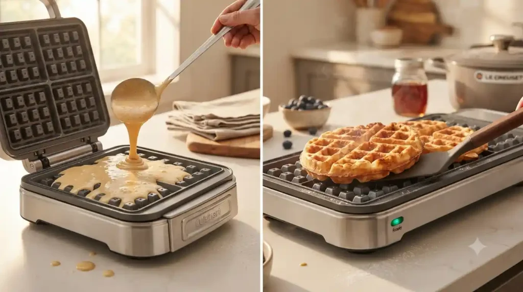 Crispy Waffles Recipe – Syrup-Proof & Never Floppy Crispy Waffles Recipe – Syrup-Proof & Never Floppy