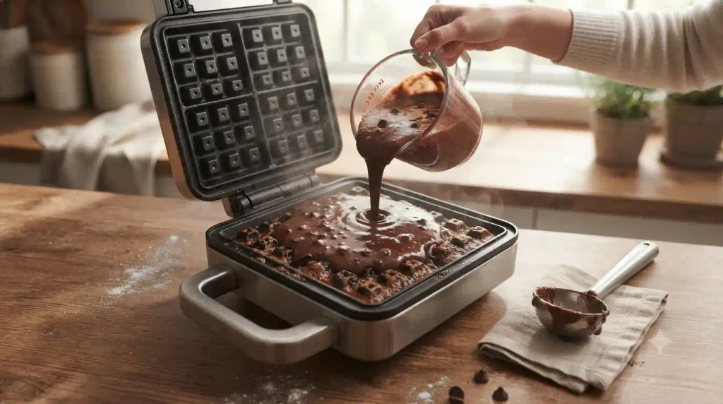 Brownie Batter Waffles Recipe – Crispy & Fudgy Brownie Batter Waffles Recipe – Crispy & Fudgy