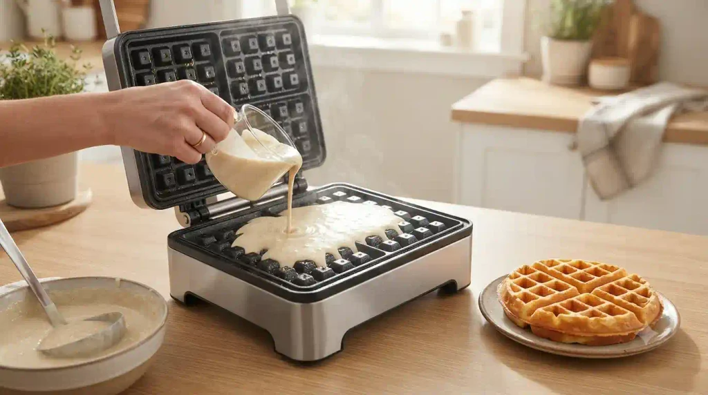Easy Waffles Recipe – 1-Bowl, Crispy & Delicious