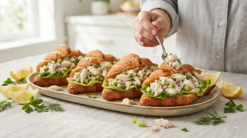 Crab Salad Recipe – Creamy, Fresh & Perfect for Croissants