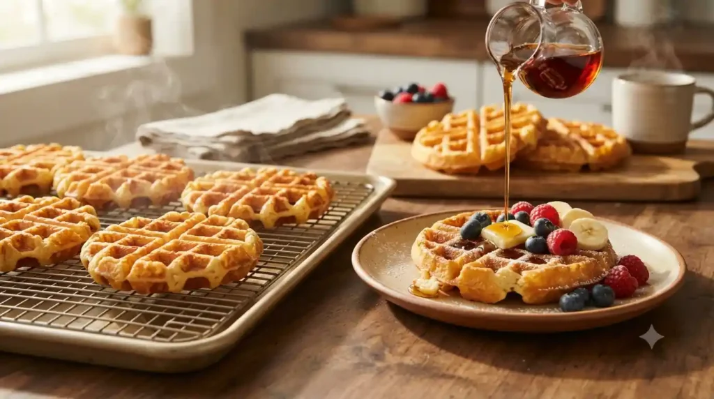 Crispy Waffles Recipe – Syrup-Proof & Never Floppy Crispy Waffles Recipe – Syrup-Proof & Never Floppy