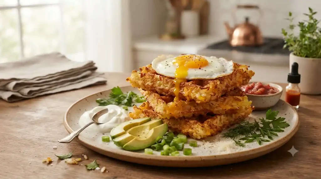 Savory Rice Waffles Recipe – Genius, Crispy & Easy Savory Rice Waffles Recipe – Genius, Crispy & Easy