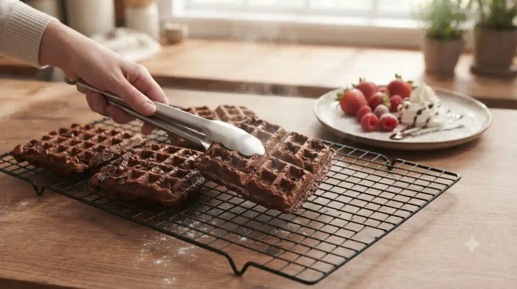 Brownie Batter Waffles Recipe – Crispy & Fudgy Brownie Batter Waffles Recipe – Crispy & Fudgy