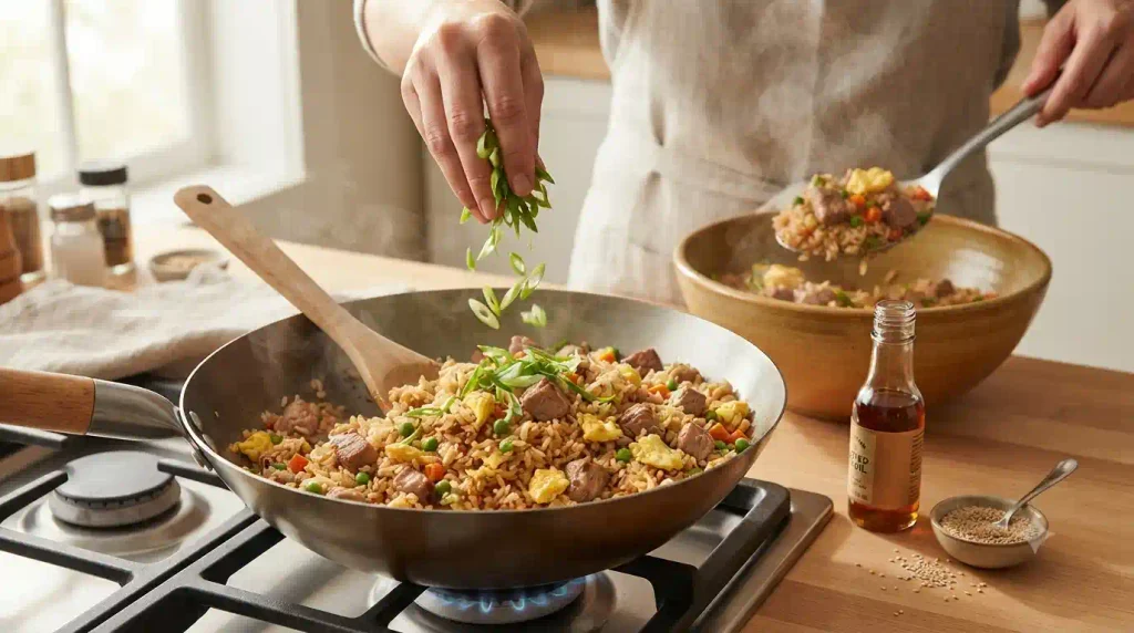 Chinese Pork Fried Rice Recipe – Savory & Soy-Infused