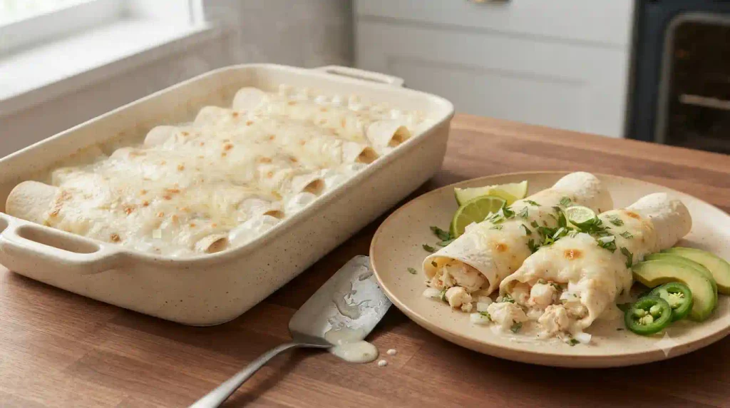Crab Enchiladas Recipe – Creamy White Sauce & Addictive