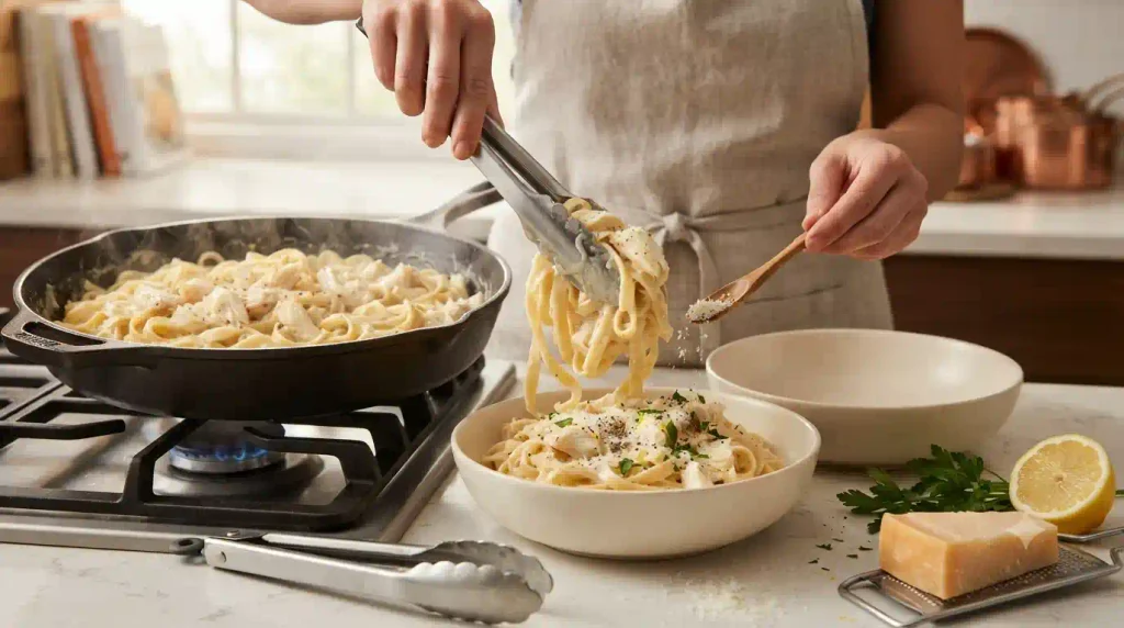 Crab Alfredo Recipe – Silky, Creamy & Ready in 20 Minutes