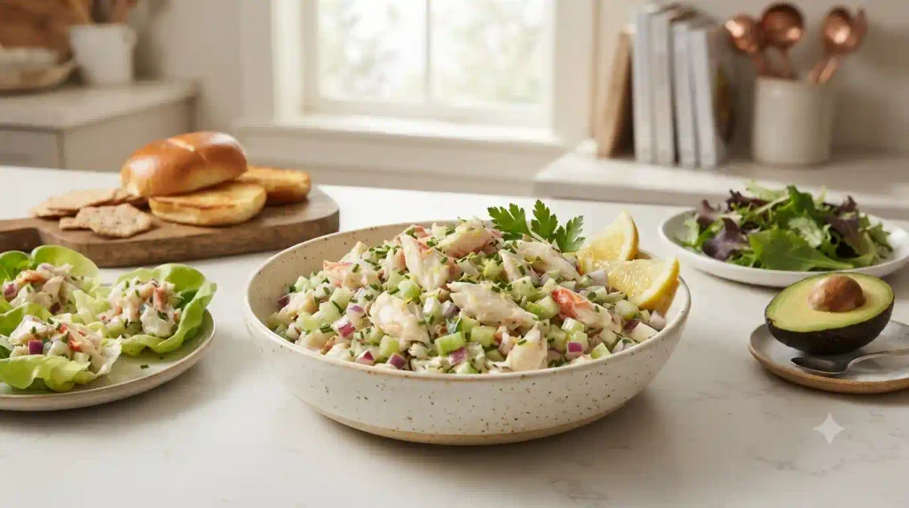 Crab Meat Salad Recipe – Fresh, Crunchy & No Mushy Mayo Crab Meat Salad Recipe – Fresh, Crunchy & No Mushy Mayo