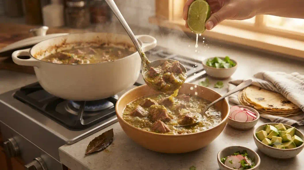 Pork Chilli Verde Recipe – Tender, Charred & Flavor-Packed Pork Chilli Verde Recipe – Tender, Charred & Flavor-Packed