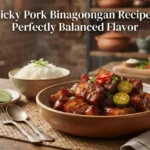 Sticky Pork Binagoongan Recipe