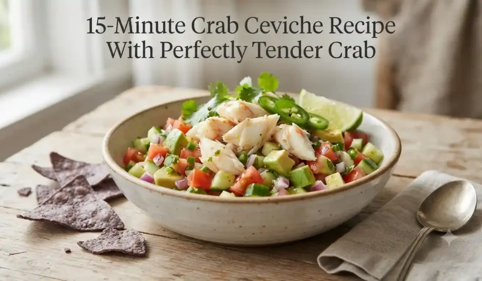15-Minute Crab Ceviche Recipe With Perfectly Tender Crab