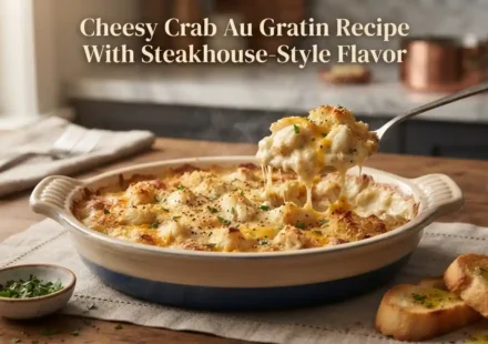 Cheesy Crab Au Gratin Recipe With Steakhouse-Style Flavor