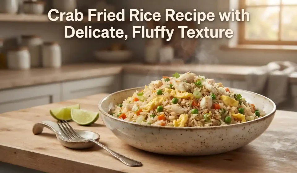 Crab Fried Rice Recipe with Delicate, Fluffy Texture