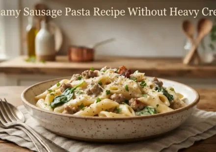 Creamy Sausage Pasta Recipe Without Heavy Cream
