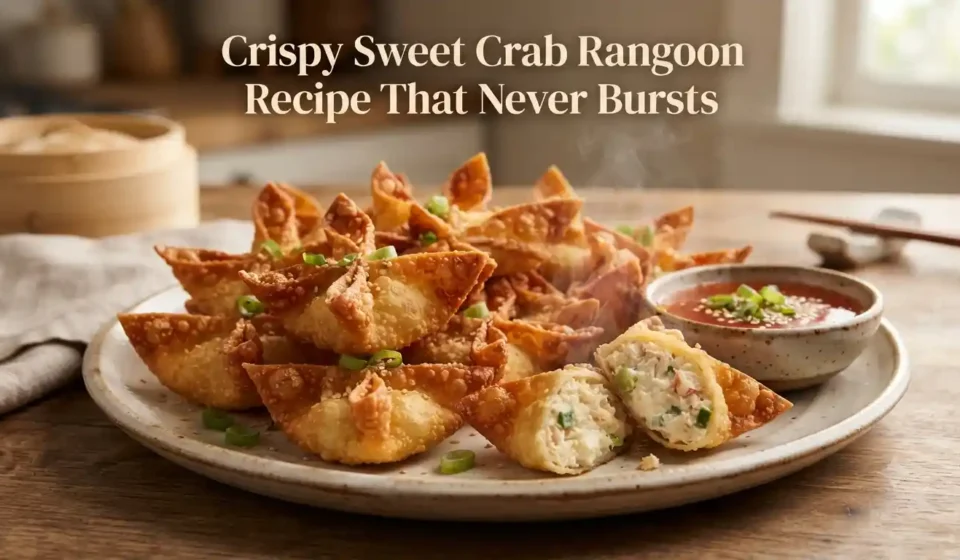 Crispy Sweet Crab Rangoon Recipe That Never Bursts