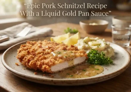 Epic Pork Schnitzel Recipe With a Liquid Gold Pan Sauce