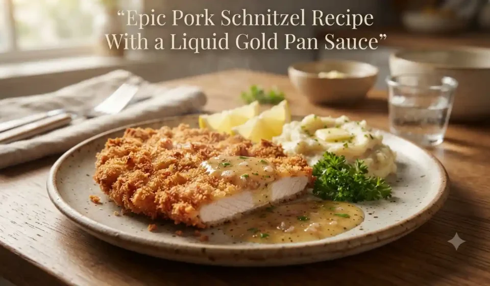 Epic Pork Schnitzel Recipe With a Liquid Gold Pan Sauce