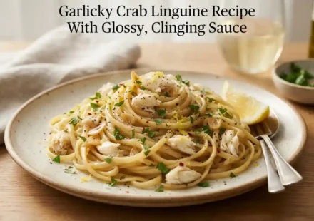Garlicky Crab Linguine Recipe With Glossy, Clinging Sauce
