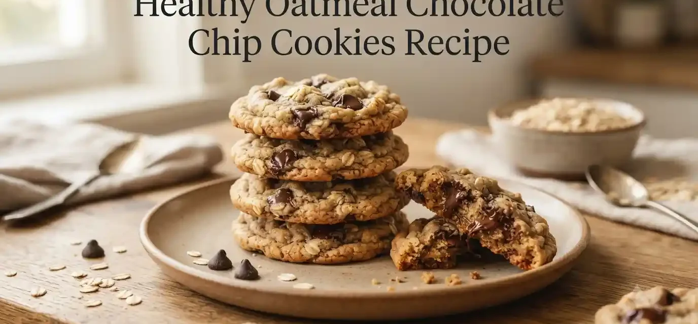 Healthy Oatmeal Chocolate Chip Cookies Recipe