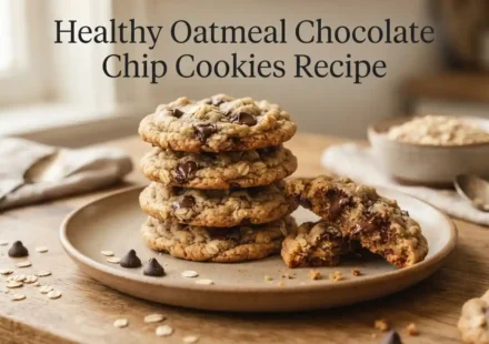 Healthy Oatmeal Chocolate Chip Cookies Recipe