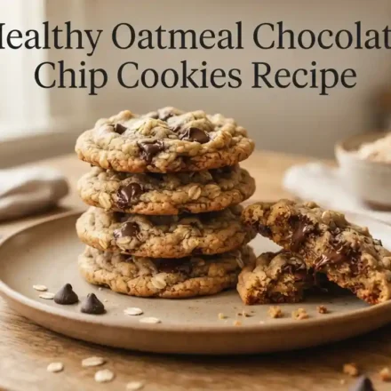 Healthy Oatmeal Chocolate Chip Cookies Recipe