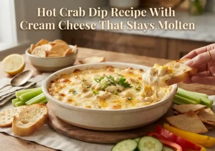 Hot Crab Dip Recipe With Cream Cheese That Stays Molten