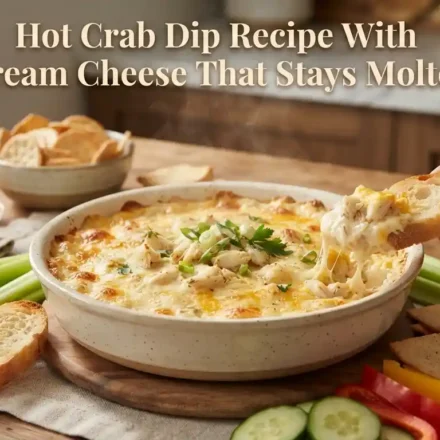 Hot Crab Dip Recipe With Cream Cheese That Stays Molten
