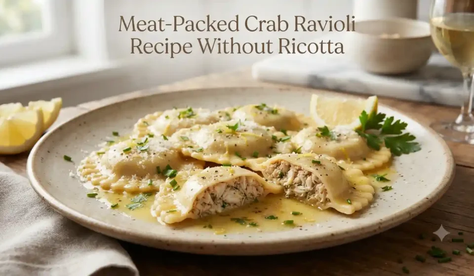 Meat-Packed Crab Ravioli Recipe Without Ricotta