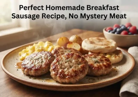 Perfect Homemade Breakfast Sausage Recipe, No Mystery Meat