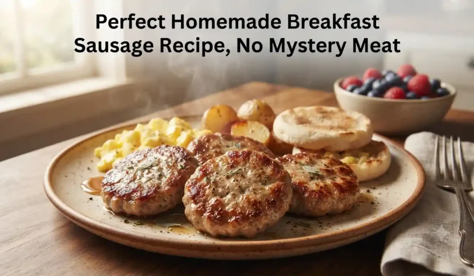 Perfect Homemade Breakfast Sausage Recipe, No Mystery Meat