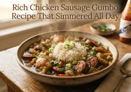 Rich Chicken Sausage Gumbo Recipe That Simmered All Day