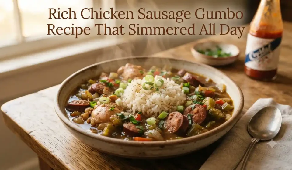 Rich Chicken Sausage Gumbo Recipe That Simmered All Day