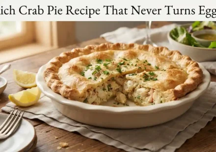 Rich Crab Pie Recipe That Never Turns Eggy
