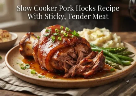 Slow Cooker Pork Hocks Recipe With Sticky, Tender Meat
