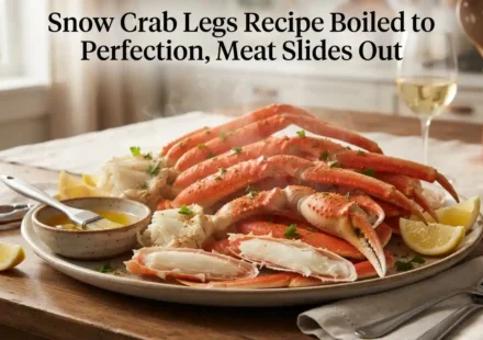 Snow Crab Legs Recipe Boiled to Perfection, Meat Slides Out