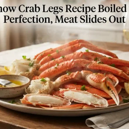 Snow Crab Legs Recipe Boiled to Perfection, Meat Slides Out